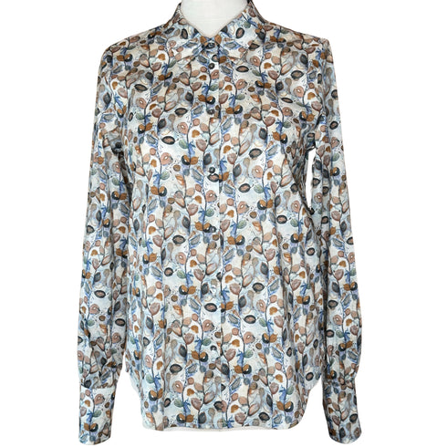 Julian Road Shirt Naomi Cotton Lawn Shirt - Leaf